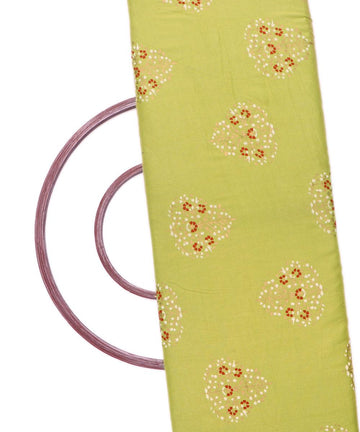 Light Green Colour Floral Print Rayon Fabric